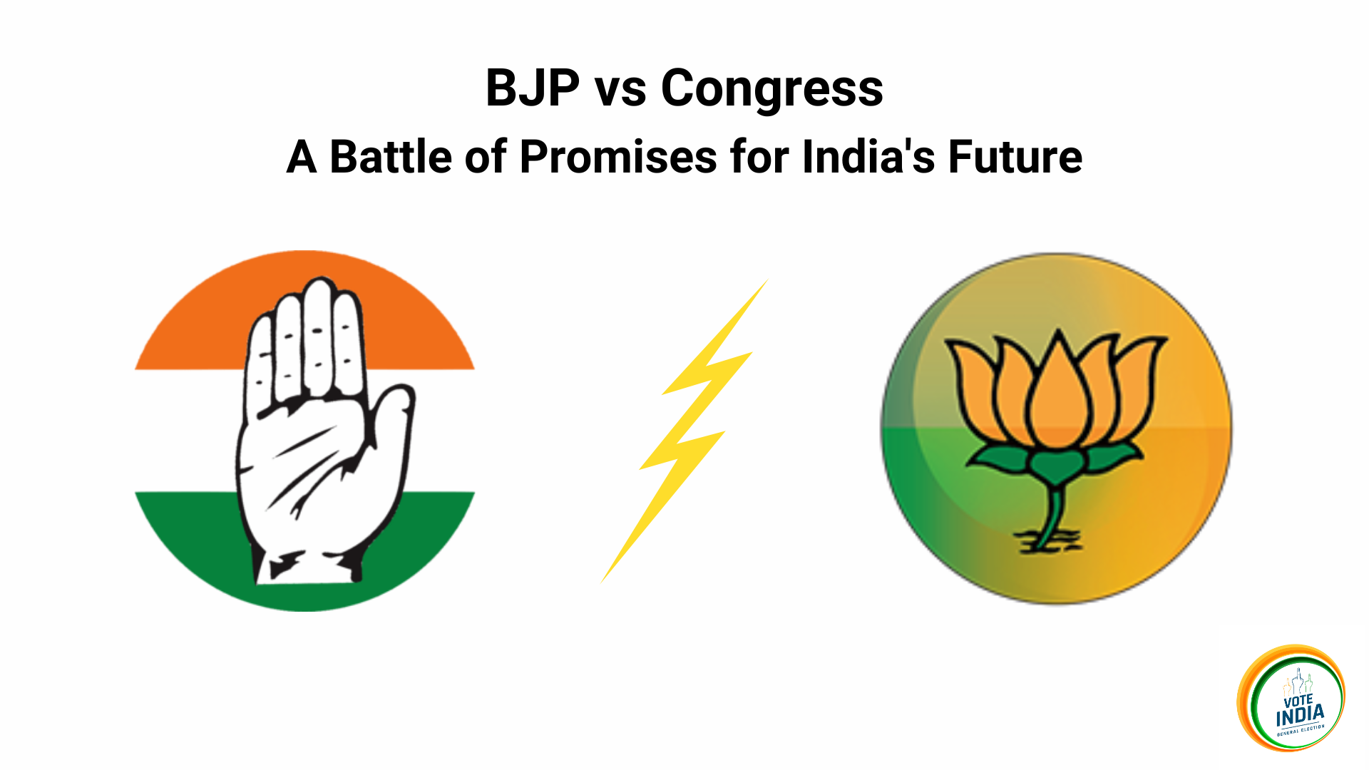 BJP vs Congress in 2024 Election A Battle of Promises for India’s